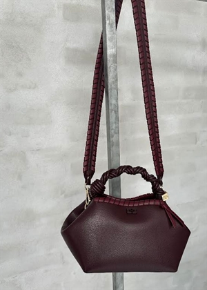 Bou small tressé bag Bitter Chocolate C2100052 Ganni 